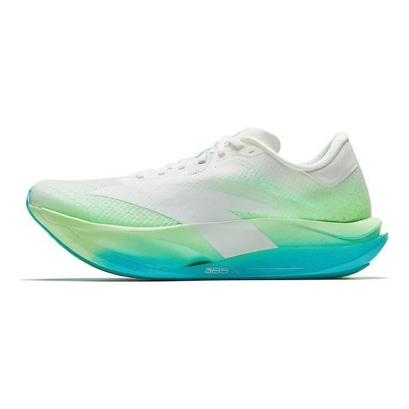 Anta C202 7.0 men low-top running shoes papyrus white/fluorescent grass green/racing blue 112625575-4 41
