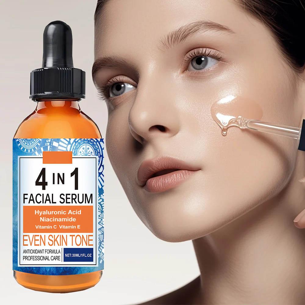 4 In 1 Face Serum Hyaluronic Acid Niacinamide Vitamin Anti-Aging Anti-wrinkle Deep Moisturizing Firming Skin Care