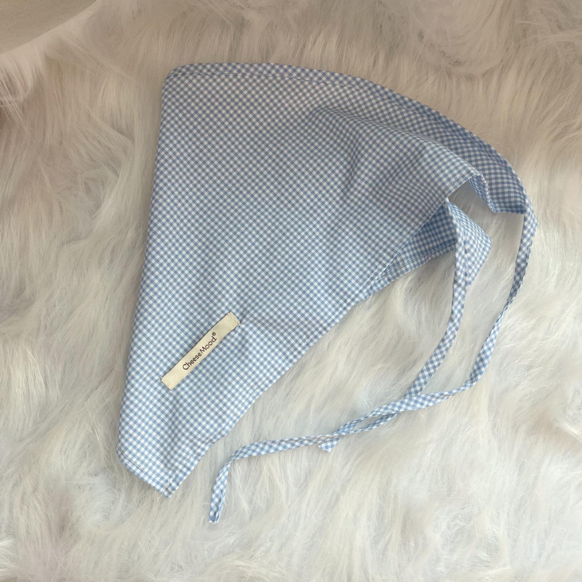 

Spot Fever Women s Korean-Style Headscarf: Chic French Retro Summer Wrap светло-синий