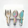 Cute Knife Fork Spoon Shaped Cookie Cutters Tableware Biscuits Moulds Stamps Stainless Steel Fondant Embossing Baking Tools