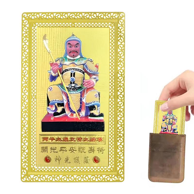 Tarjeta Amuleto Tai Sui 2026 Oración Feng Shui Tarjeta Dorada Exorcismo Protección Regalo Buda Amuleto Seguro Atraer Riqueza Y Tesoro