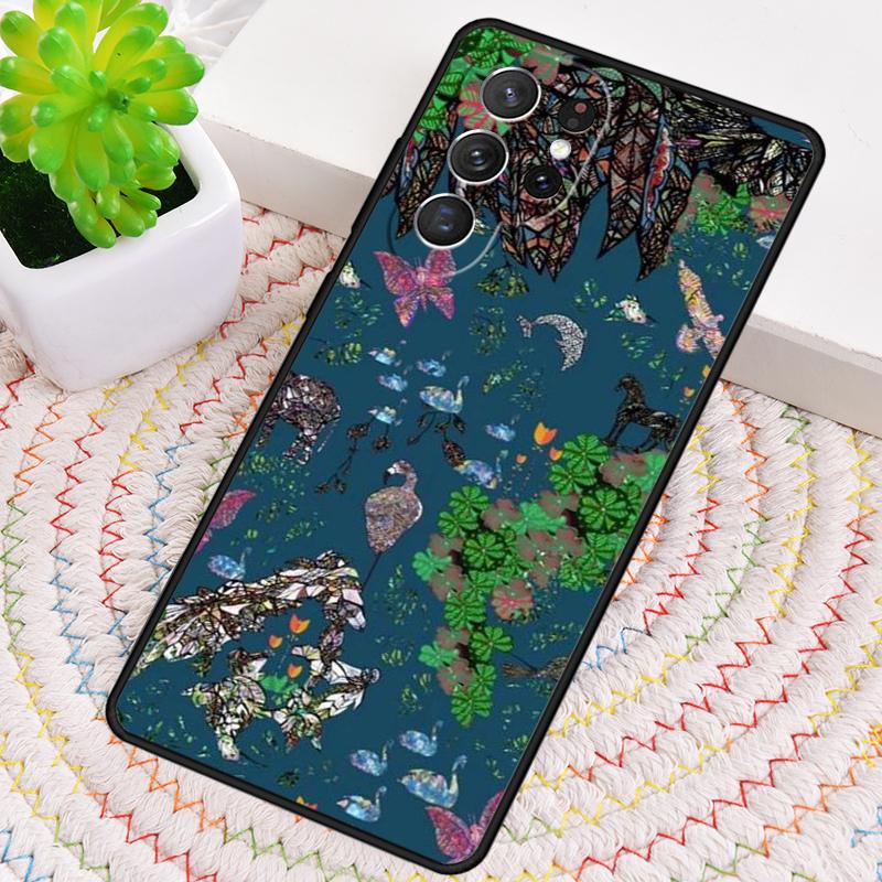 Bohemian Stil Handyhülle für Samsung Galaxy note 10 pro S26 Ultra S23 S24 FE S25 S21 S22 PLUS stoßfest Hülle
