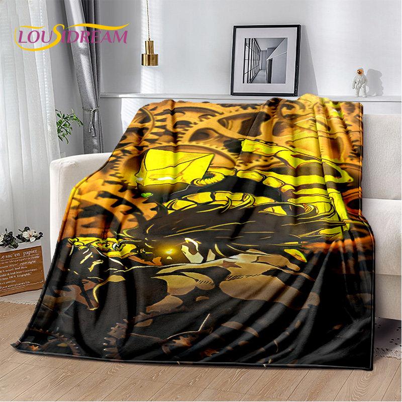 jojo's Bizarre Adventure Anime Soft Plush Blanket,Flannel Blanket Throw Blanket for Living Room Bedroom Bed Sofa Picnic Cover 3D