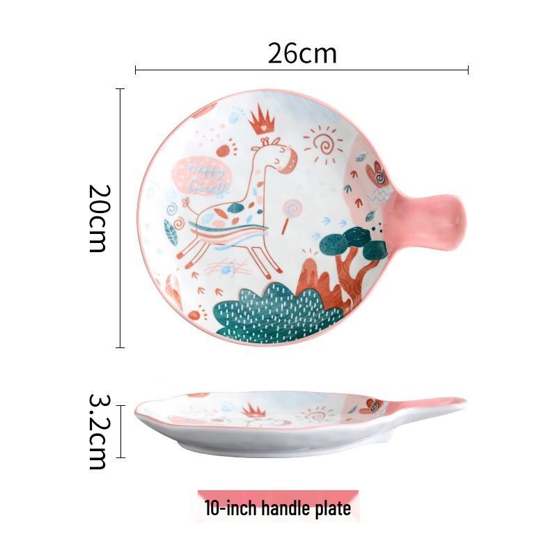 Cute Cartoon Ceramic Dinner Plate