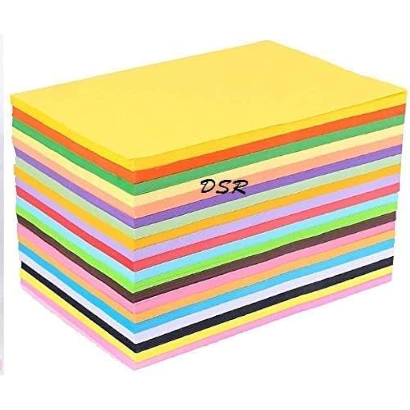 

Eclet A4 100 Coloured Sheets (10 Sheets each color) Copy Printing/Art and Craft Paper Double Sided ColouredOffice Statio 4