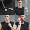 Shape Earphone Trendy Necklace For Men And Women Stylish Titanium Jewelry Steel