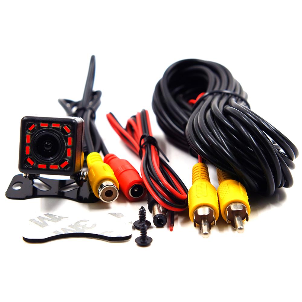 Car Rear View Camera 8 LED Night Vision Reversing Auto Parking Monitor CCD Waterproof HD Video