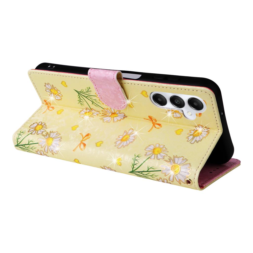 For Samsung Galaxy A05s 4G Case Floral Aesthetic RFID Blocking Leather Phone Cover