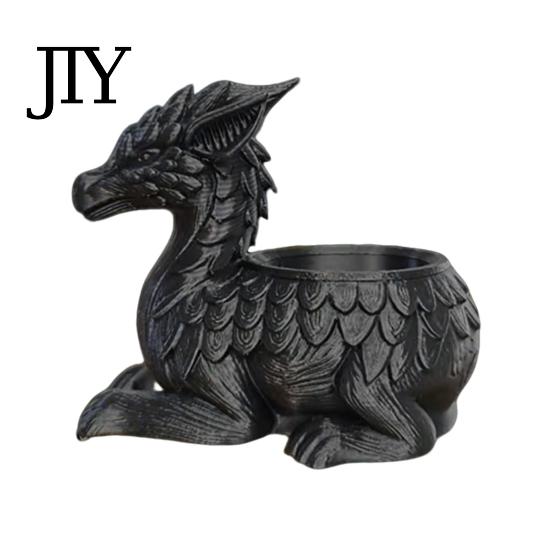 3D Gedruckter Blumentopf Drachen Topf, Mini Sukkulenten Kräuter Pflanzen Blume Schreibtisch Innen Außen Behälter, Haus Balkon Dekoration Klein