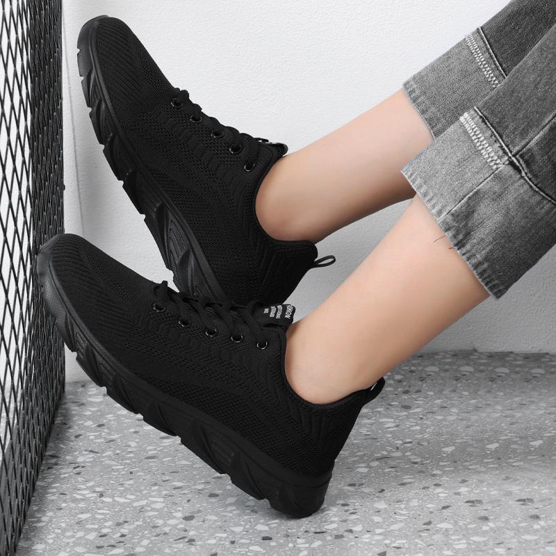 Flyvende Vevd Overdel Farge Matching Lette Fritidssko