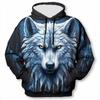 Animal Wolf 3D Print Hoodies Men Women Fashion Streetwear Oversized Hoodie Hooded Sweatshirts Tracksuits Pullovers Man Clothing