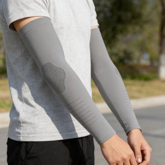 Cooling Arm Sleeves for Men Women, Breathable Ice Silk Arm Cover Sleeves, UV Sun Protection Sports Arm Sleeves, Compression Sleeves for Summer