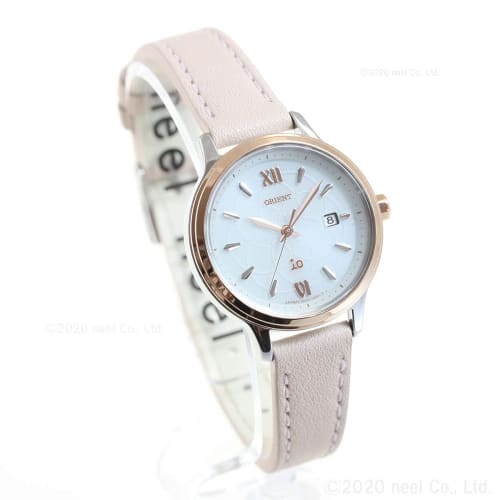 Orient iO Solar Watch, Made in Japan, with Manufacturer's Warranty, Women's, RN-WG0416S, White