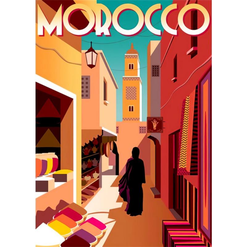 Modern Cactus Mexico Humanities Travel Landscape City Street Girls Posters Canvas Prints Art Abstract Mural Home Decor Wall Art