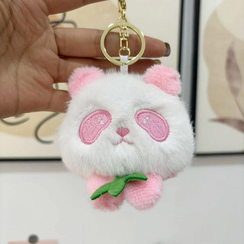 Adorable Panda Plush Toy Four Inch Stuffed Animal Keychain Perfect For Kids Gifts
