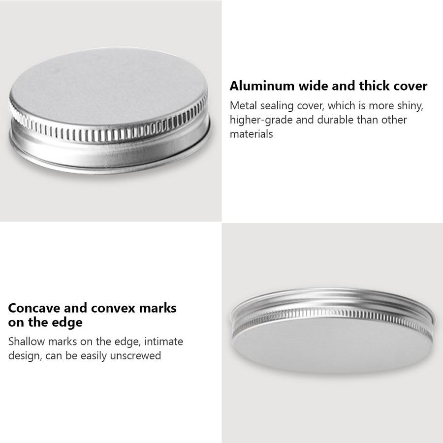 10Pcs 50/100/150ml Empty Plastic Clear Cosmetic Jars Makeup Container Clear Jar Face Cream Sample Pot Container