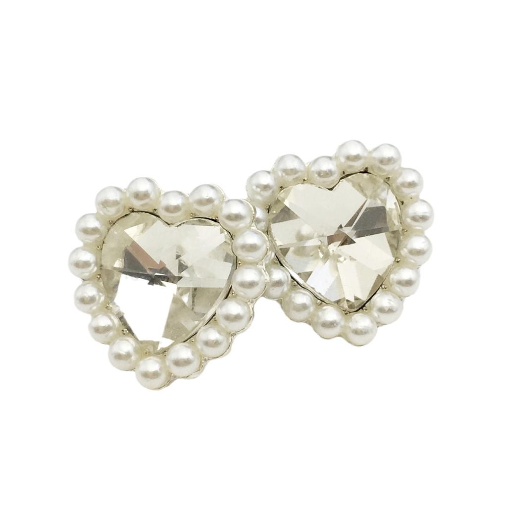 Silver Xiaoxiangfeng Love Button High-End Metal Button Jacket Clothing Accessories Versatile Button