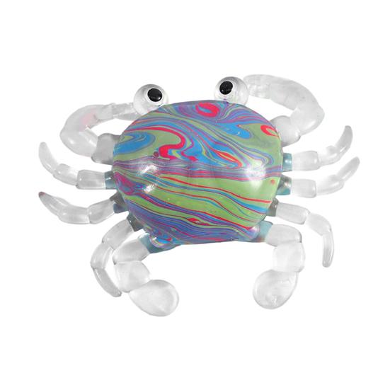 

Crab Squeeze Toy Slow-Rising TPR Fidget for Stress Relief Cute Transparent Claws Portable Decompression Gadget for Kids Adults