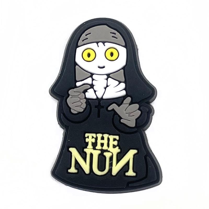 Black & White Halloween Punk Metal Rock Croc Shoe Charms