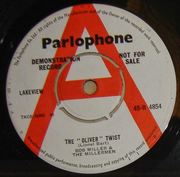 

7inch Record BOB MILLER THE MILLERMEN The Oliver Twist Thats It R4854PROMO Parlophone 1961 UK Pop Used
