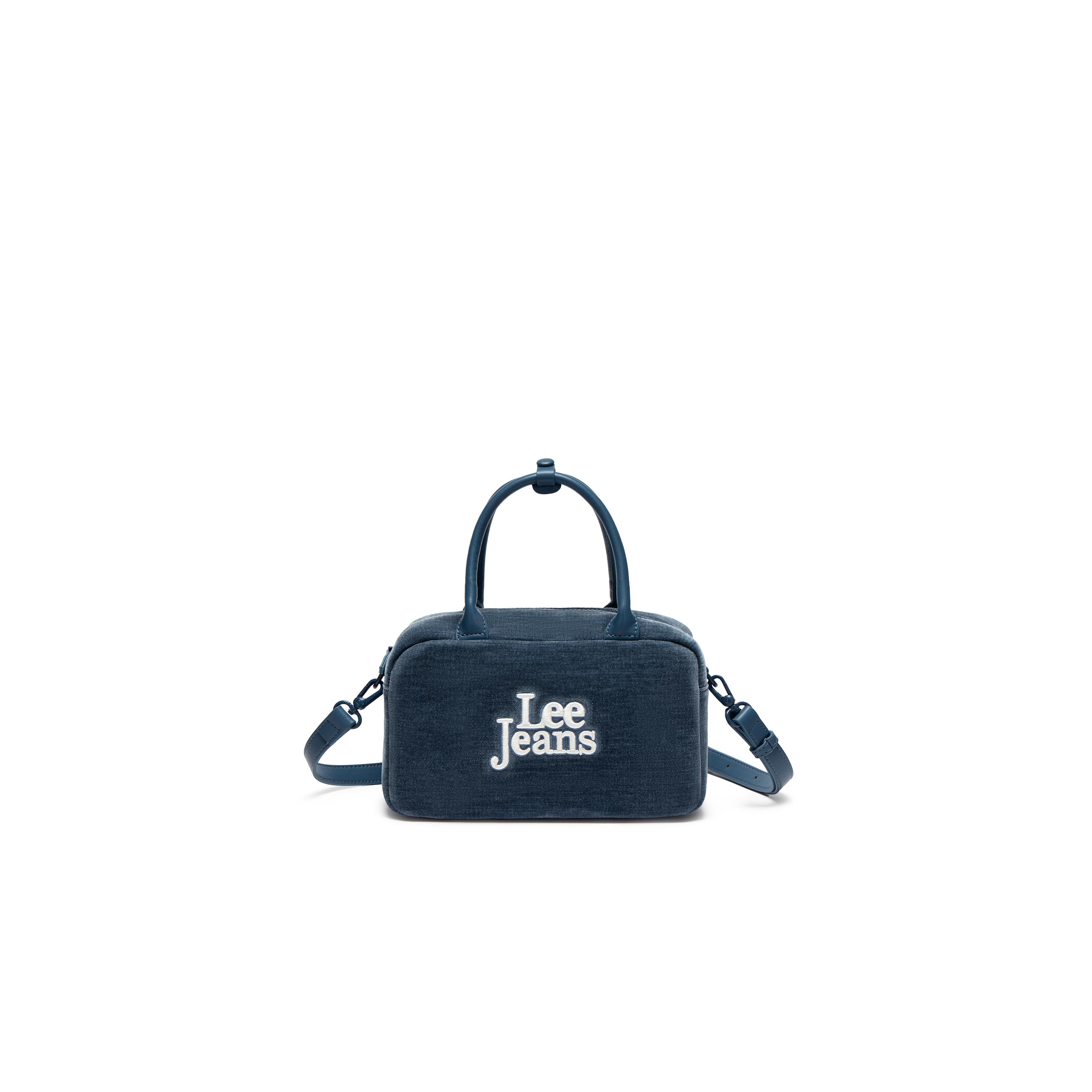 

New Lee Fabric Crossbody Bag, Handbag Regular Women s Denim Blue LE240123M-5231 24.1*10.9*15.0CM