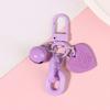 1Pc Alloy Love Shape Pendant Keychain Heart Key Chain With Bell Couple Friend Bag Gift Jewelry Key Holder Accessories