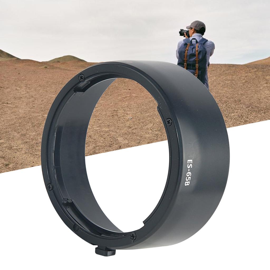 Durability ES65B Camera Lens Hood Camera Lens Shade for RF50mm F1.8STM Easy Install Improves Image Quality Photography