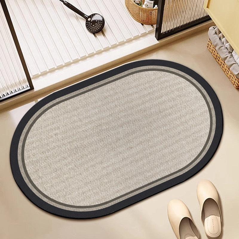 

Коврик для ванной комнаты Diatom Mud Быстросохнущий нескользящий коврик для ванной комнаты Коврик для впитывания в дверь туалета Коврик для ванной комнаты 40 * 60CM