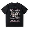 Y2k Gothic 2025Hot Katseye Korean Tshirt Casual Top Surrounding Men and Women Tshirts Sweet Cool Dark Cute Matching Fan Gift