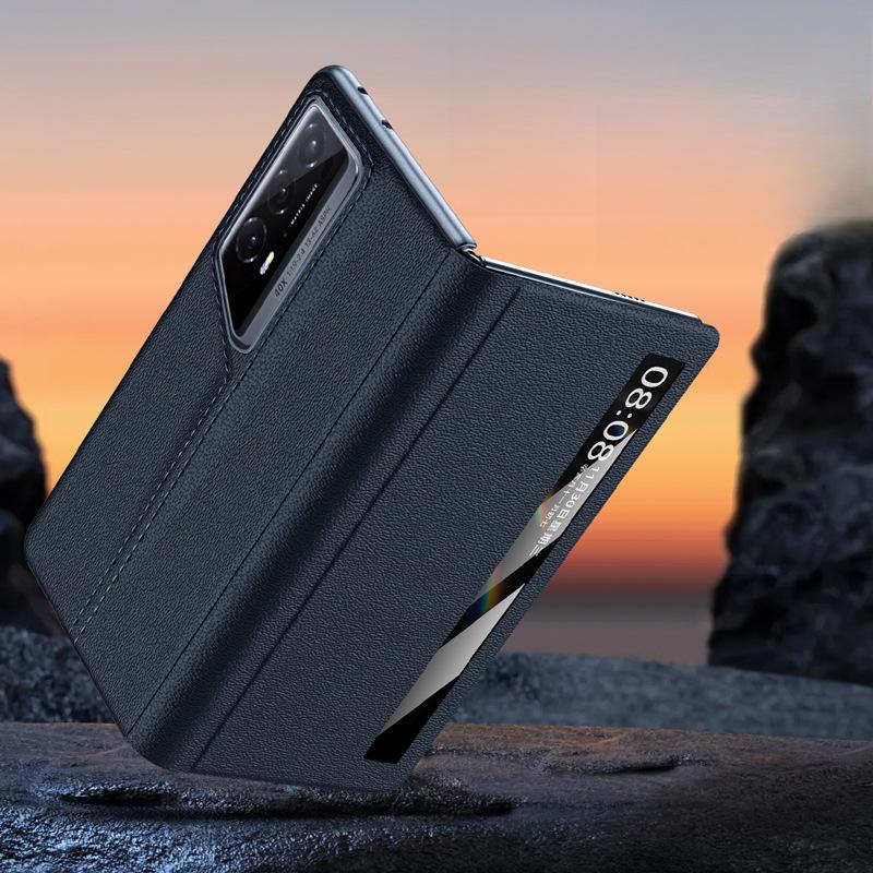 Suitable for Honor Magicv2rsr Mobile Phone Case Full-inclusive Anti-fall Folding Screen Ultra-thin Business Leather Protective Case