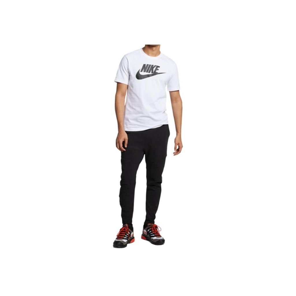 Nike Nsw Icon Futura Casual Sport Breathable Letter Print Crew Neck Short Sleeve T-Shirt Men Tops White AR5004-101
