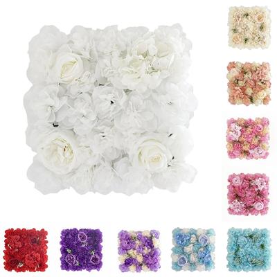 35x35cm DIY Umělá květinová stěna Falešná růžová dekorace pro svatební pozadí