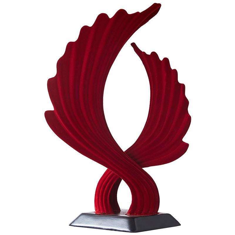 Resin Angel Wing Decorative Figurine Office Desk Living Room Entryway Modern Luxe Home Decor Gift
