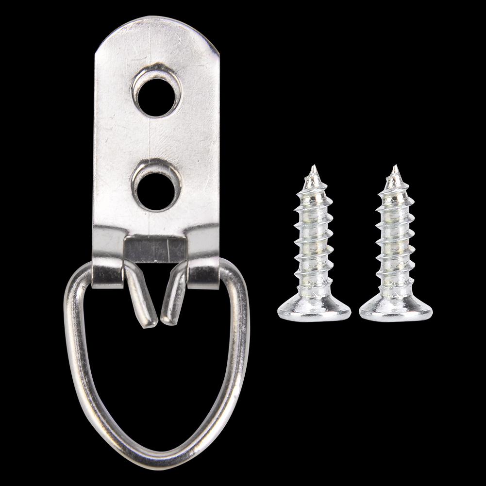 

50 шт. Подвеска для фоторамки Железный крючок для подвешивания фото на стену Художественные принадлежности 22-53 мм тип C