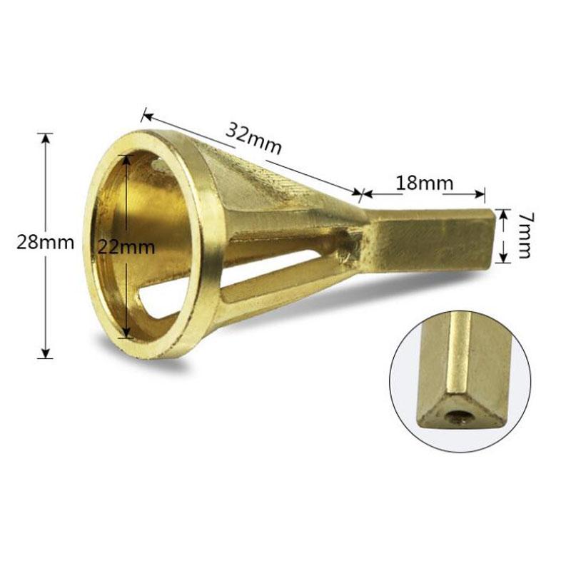 New External Chamfer HSS Deburring Three Blade Triangular Handle Hexagonal Handle Gold Black Electric Drill Tool Accessories