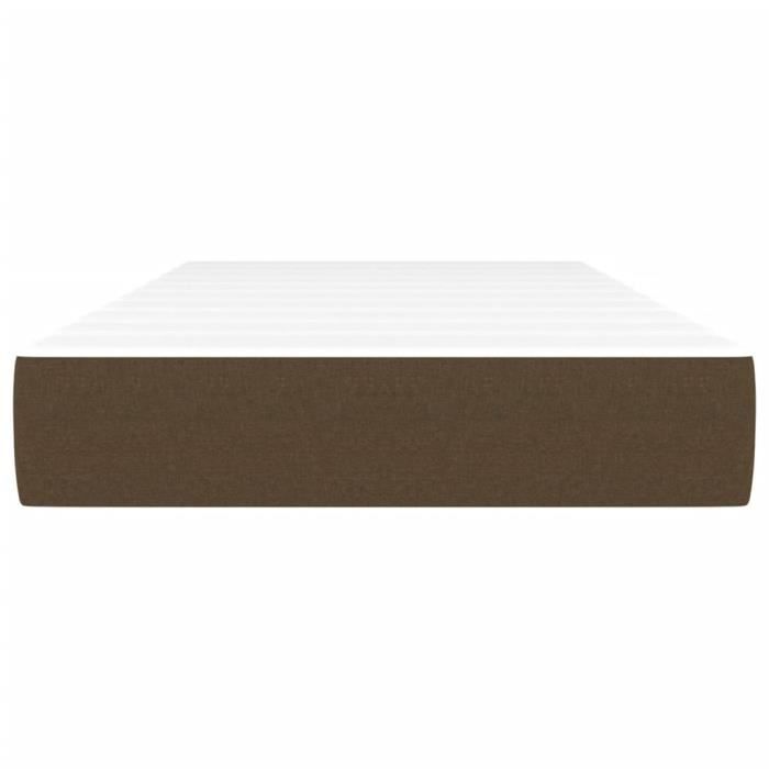 347677 vidaXL Pocket Spring Mattress Dark Brown 80x200 Cm Thickness 20 Cm
