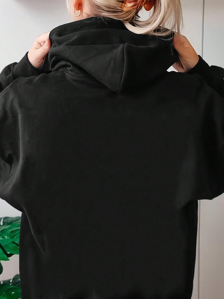 Damen- und Herren-Übergröße Print-Top, locker lässig, weich, bequem und atmungsaktiv, Outdoor-Sportarten lockerer Pullover-Hoodie