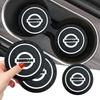 2pcs Car Coaster Water Cup Slot Non-Slip Mat Pad Silicone For Nissan J10 X-Trail Qashqai Juke Leaf Micra NOTE Patrol Gadgets