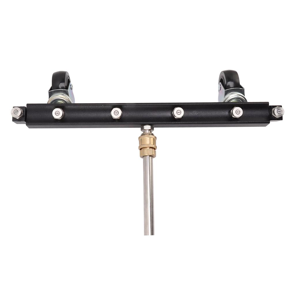 Pressure Washer Undercarriage Cleaner with 6 Nozzles 2 Extension Wands Under Car Water Broom with