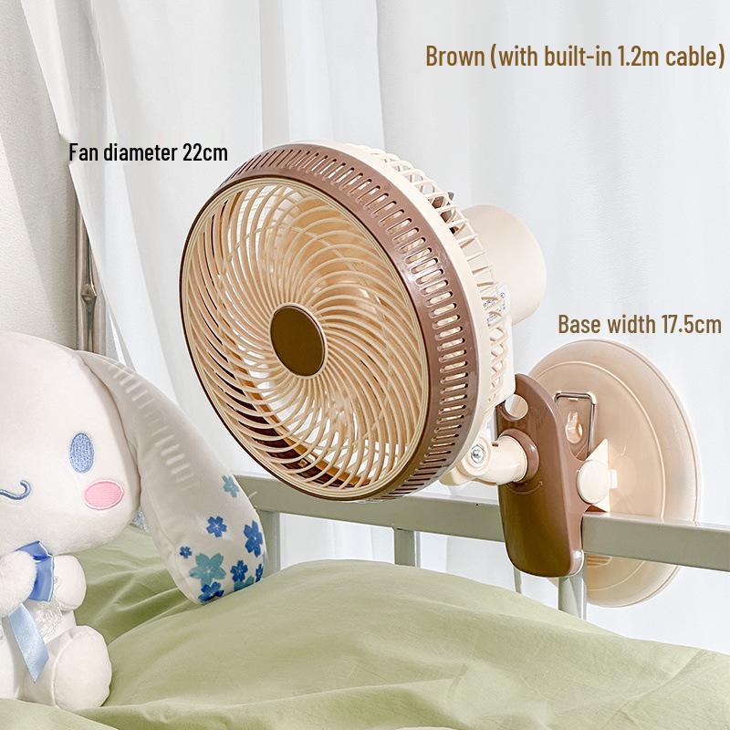 Mini Clip-On Oscillating Fan for Student Dorms & Desks