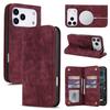 Wireless Charging For Magsafe Wallet Flip Case For iPhone 17 Pro Max 12 13 14 Plus 15 16 Pro Retro Leather Card Slots Book Cover