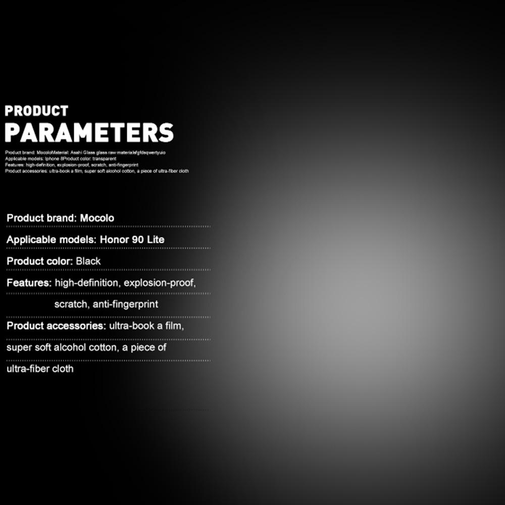 MOCOLO For Honor 90 Lite 5G Screen Protector Anti-Shatter Silk Printing Tempered Glass Film