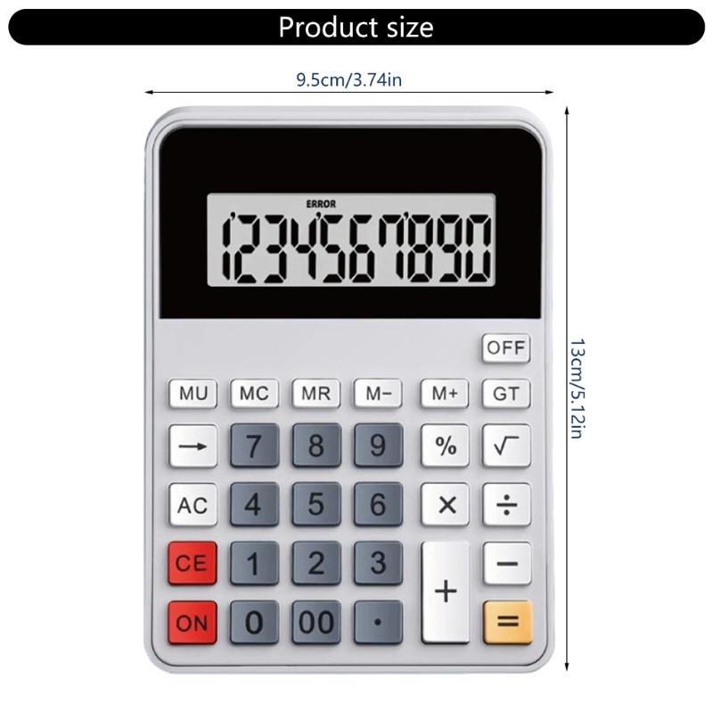 Portable 12 Digit Desktop Calculator Clear Clear Display For Accurate Financial And Office Use