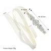 Sweet Silver Wedding Rhinestone Belt Satin Dresses Accessories Wedding Ribbon Sash Crystal Pearls Bridal Belt Women's Belts