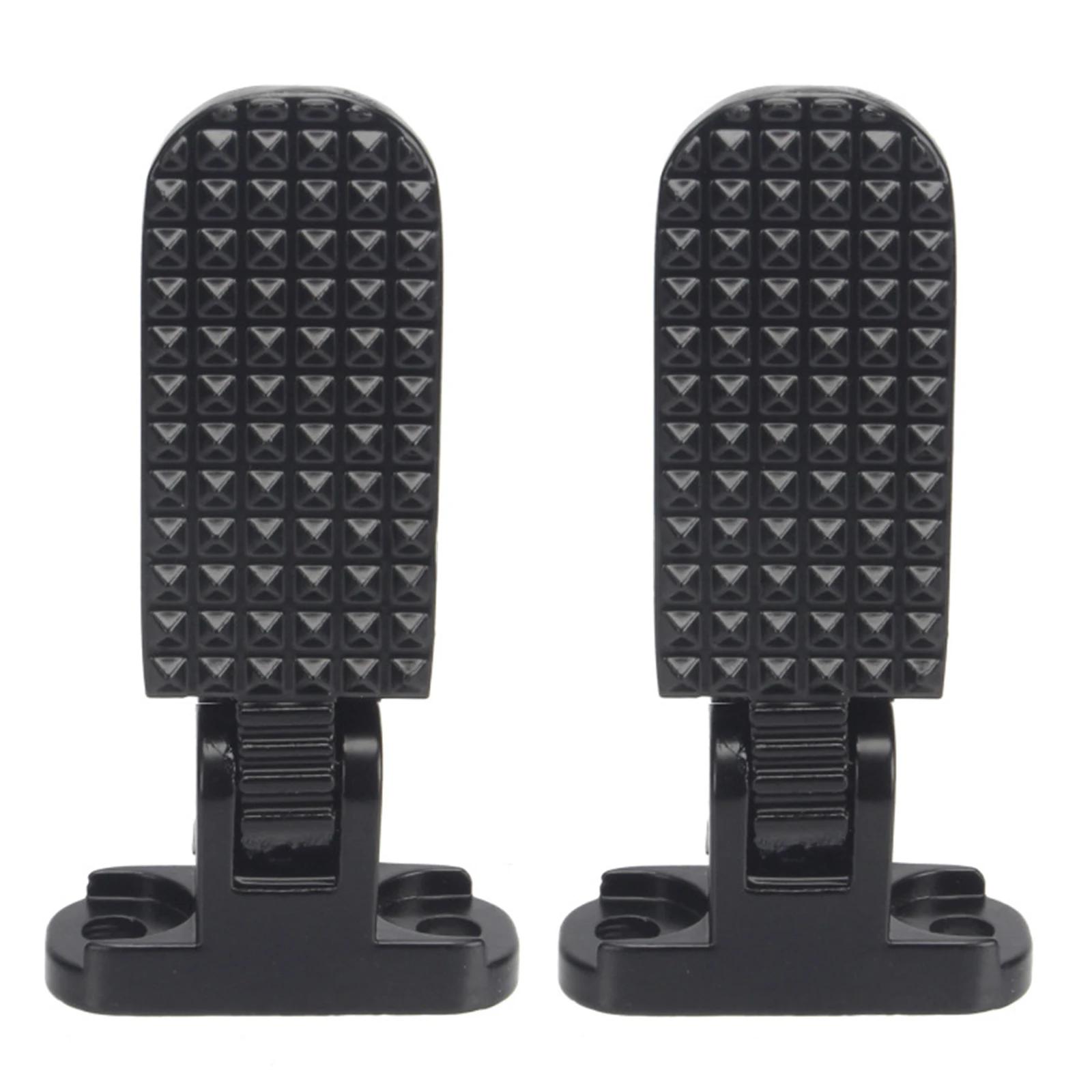 2 шт. Задние педали для велосипеда Металлические складные подножки для электровелосипеда Мотоцикла Складная подставка для ног Аксессуары для дорожного велосипеда