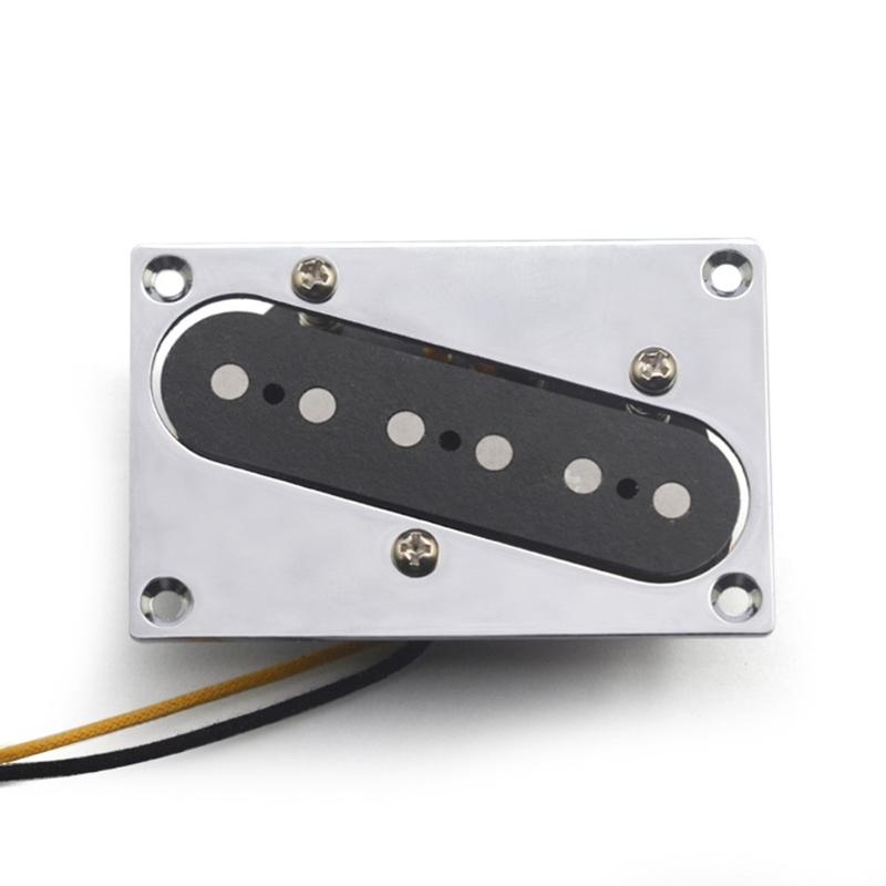 Durability Chrome Plated Pickup Mounting Bracket 4 Stainless Steel Screws Compatible With Guitar Bridge Pickups