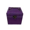 1pcs Jewelry Storage Box Imitation Suede Three-layer Compartment Jewelry Storage Box Ring Bracelet Necklace Multi-color Optional