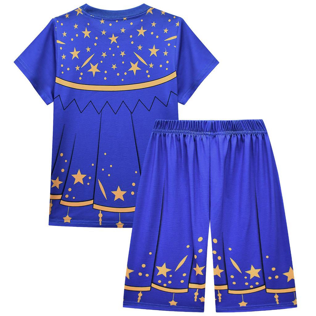 19790 Kinder Mädchen Lily Lovebraids Sterne Aufdruck Kurzarm T-Shirt Oberteil Shorts Sets