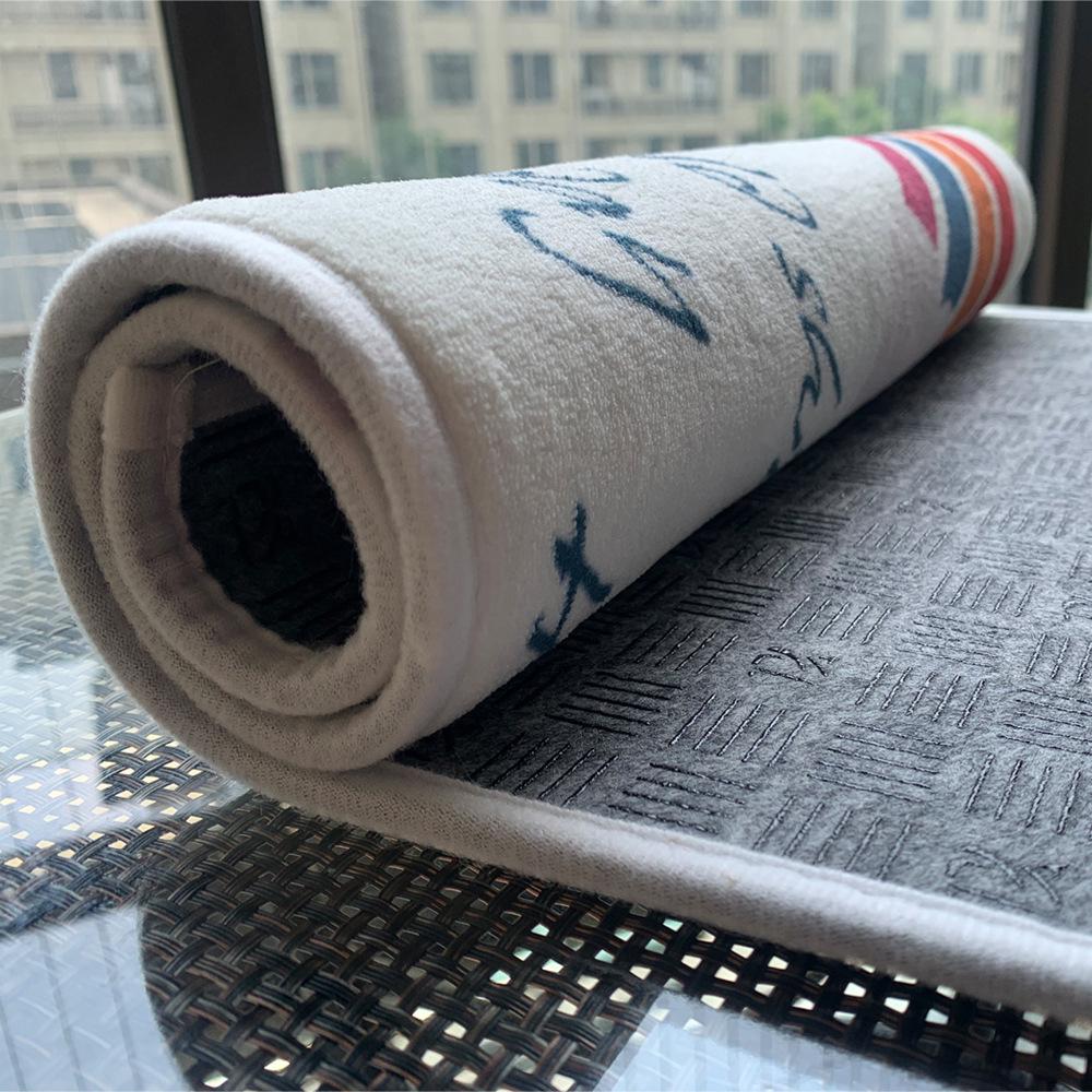 Strawberry Girl Heart Bathroom Absorbent Floor Mat Entry Door Mat Bedroom Door Mat Bathroom Non-Slip Foot Mat