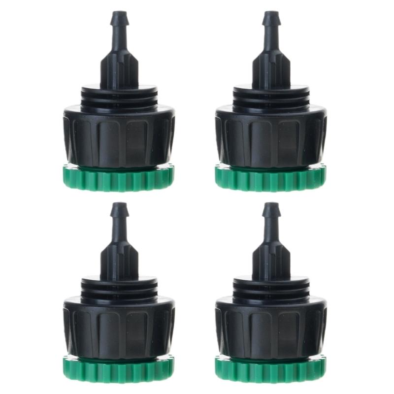 

4pcs Durability Plastic Drip Irrigation Connectors Hose Adapter Barbed Fittings For Garden Watering Systems 1